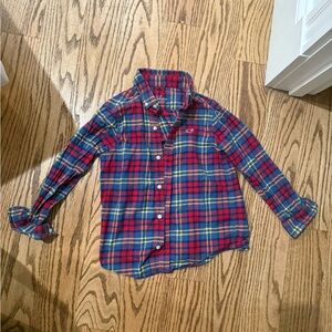 Vineyard Vines size 6 Kids Plaid flannel Shirt - Red, Blue, and Yellow